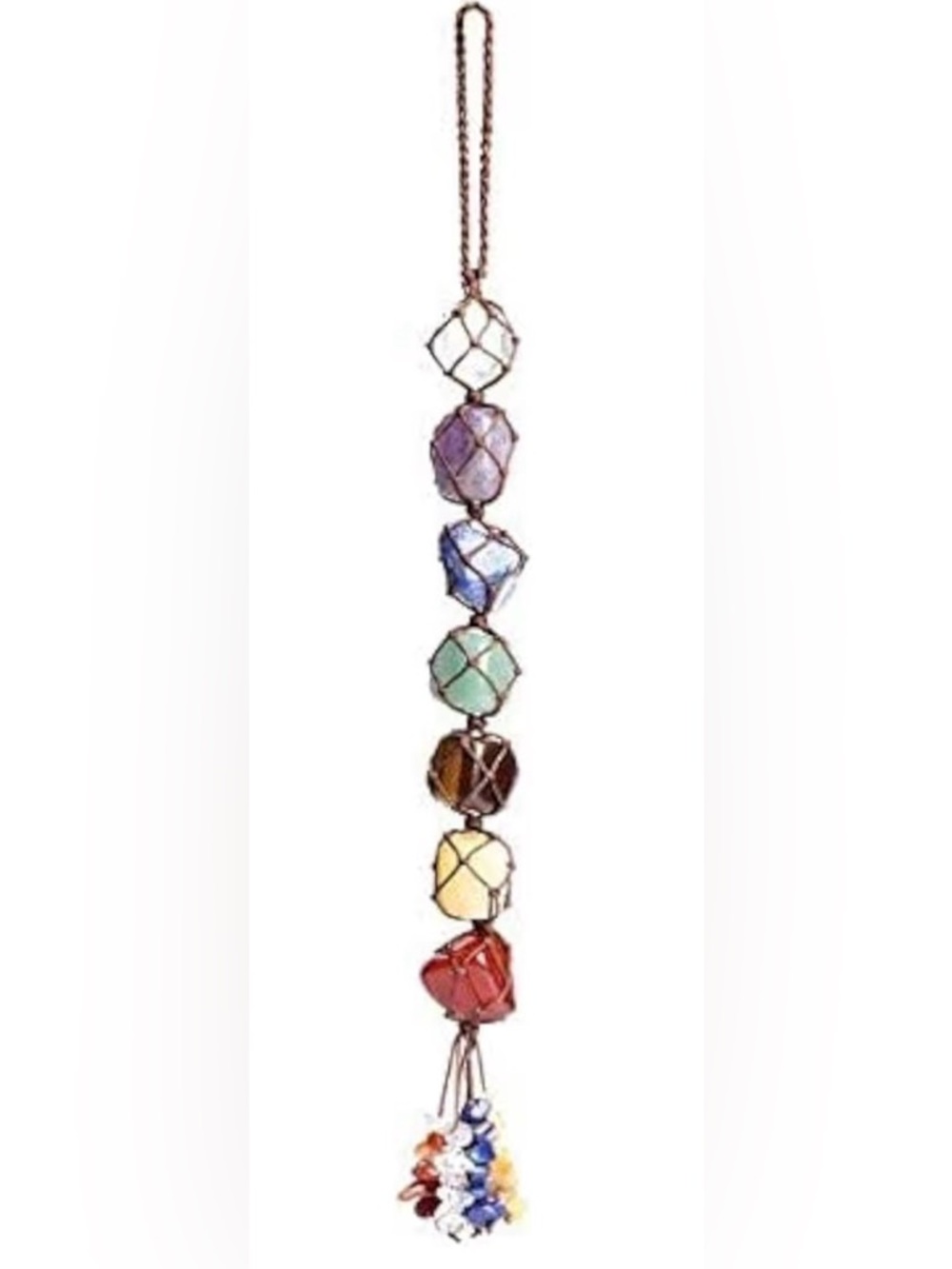 Chakra Stone Hanging Tassel Pendant